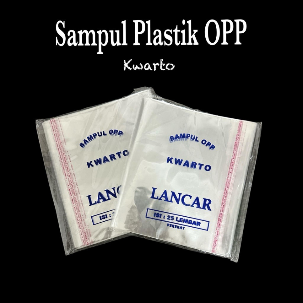 

Sampul / Cover Buku Plastik OPP KWARTO (Pak)