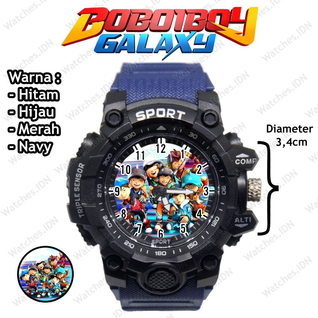 AKSESORIS ANAK COWOK Jam Tangan Anak Lucu Karakter Boboiboy Anti Air Terbaru