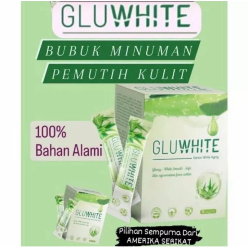 Gluwhite Collagen Drink|Pemutih Badan Original Import USA|BPOM