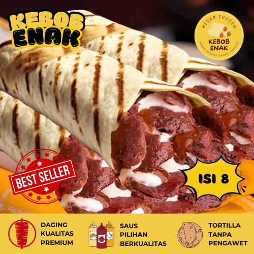 

KEBAB SPECIAL PREMIUM ISI 7 GRATIS 1 KEBAB FROZEN KEBAB PREMIUM