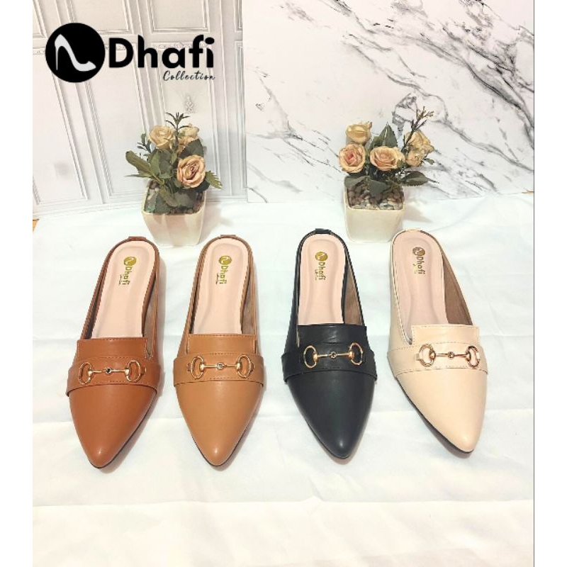 sepatu sandal wanita big size 37-44 mules heels 3cm