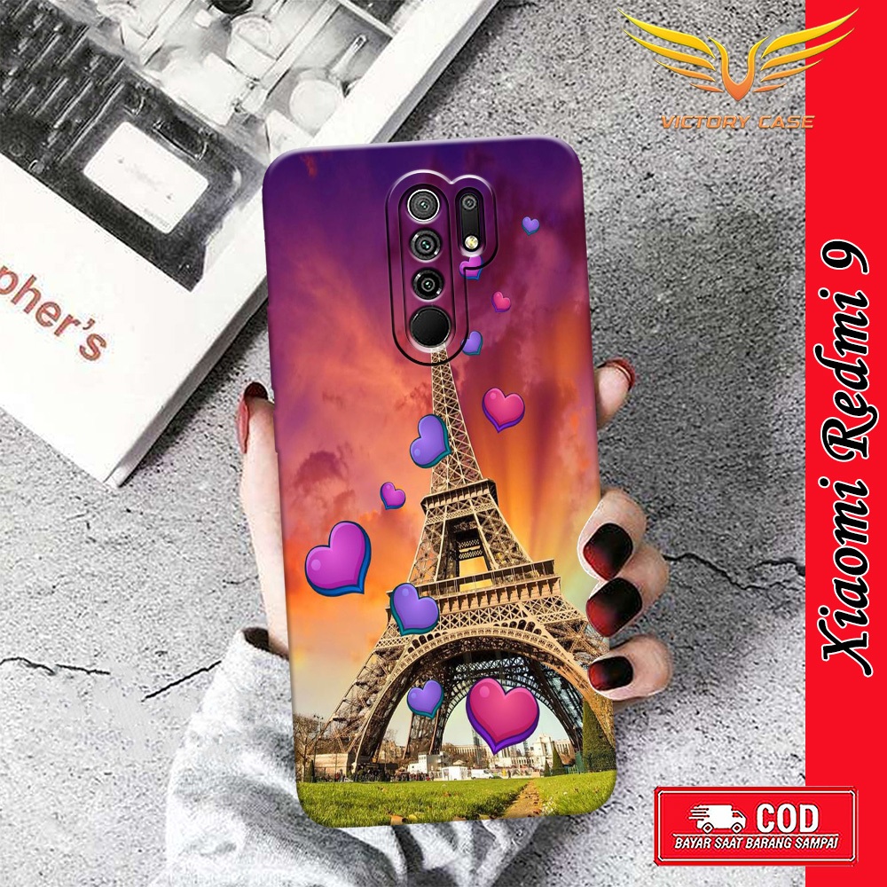 New Paris Case - Softcase Xiaomi Redmi 9 Terbaru - Case Hp Xiaomi Redmi 9 - Casing Xiaomi Redmi 9 - 