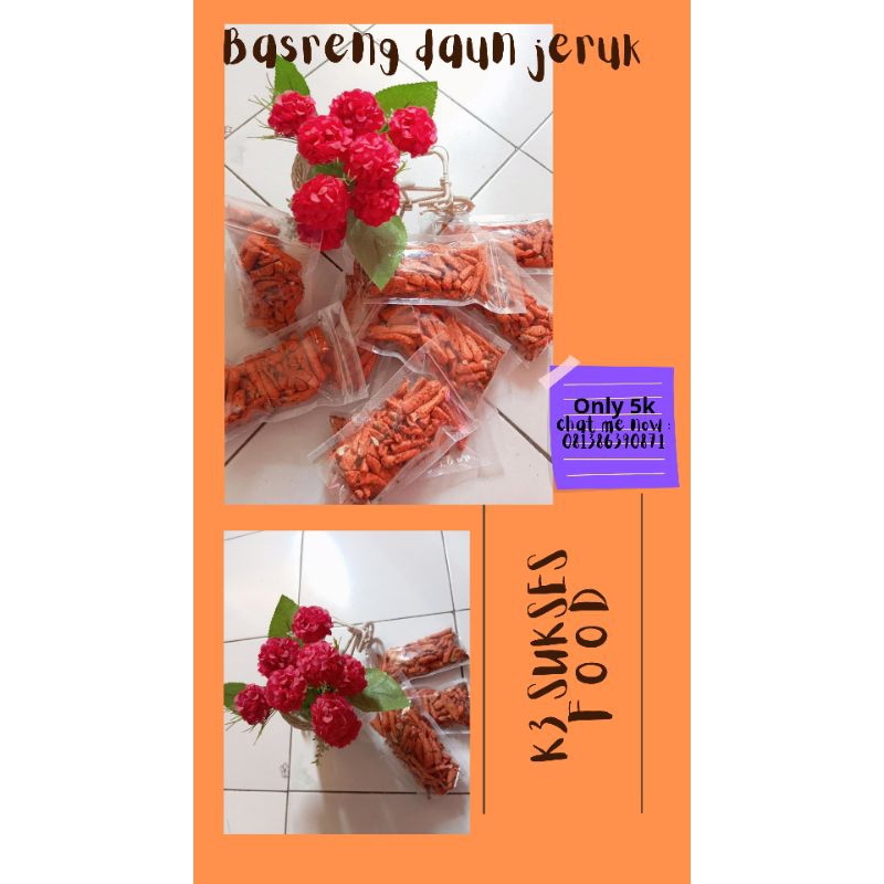 

basreng pedas daun jeruk standing Pouch 100gr