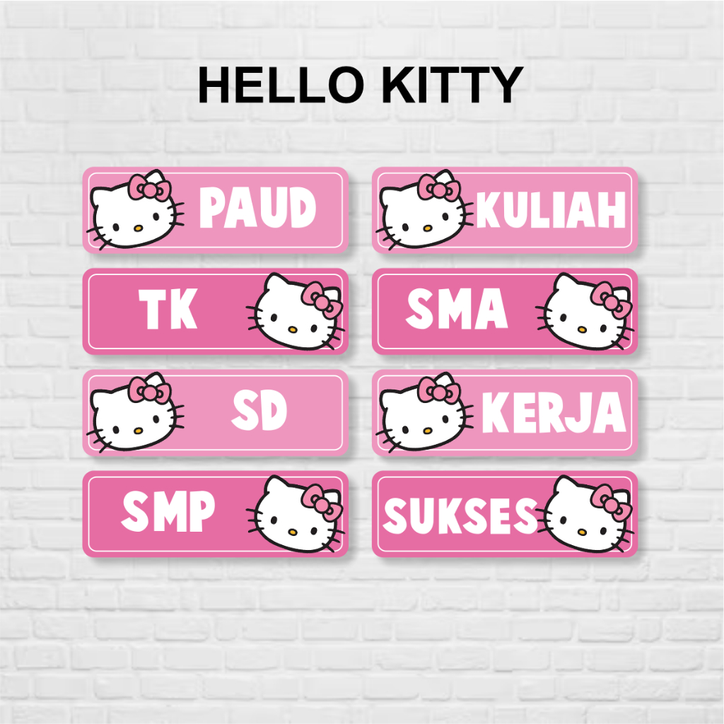 

Tulisan Tangga Tedhak Siten Hello Kitty