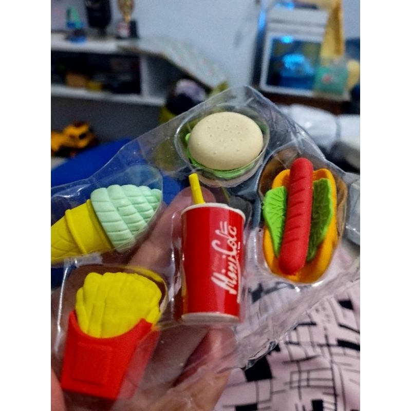 

set Penghapus Viral unik kekinian makanan