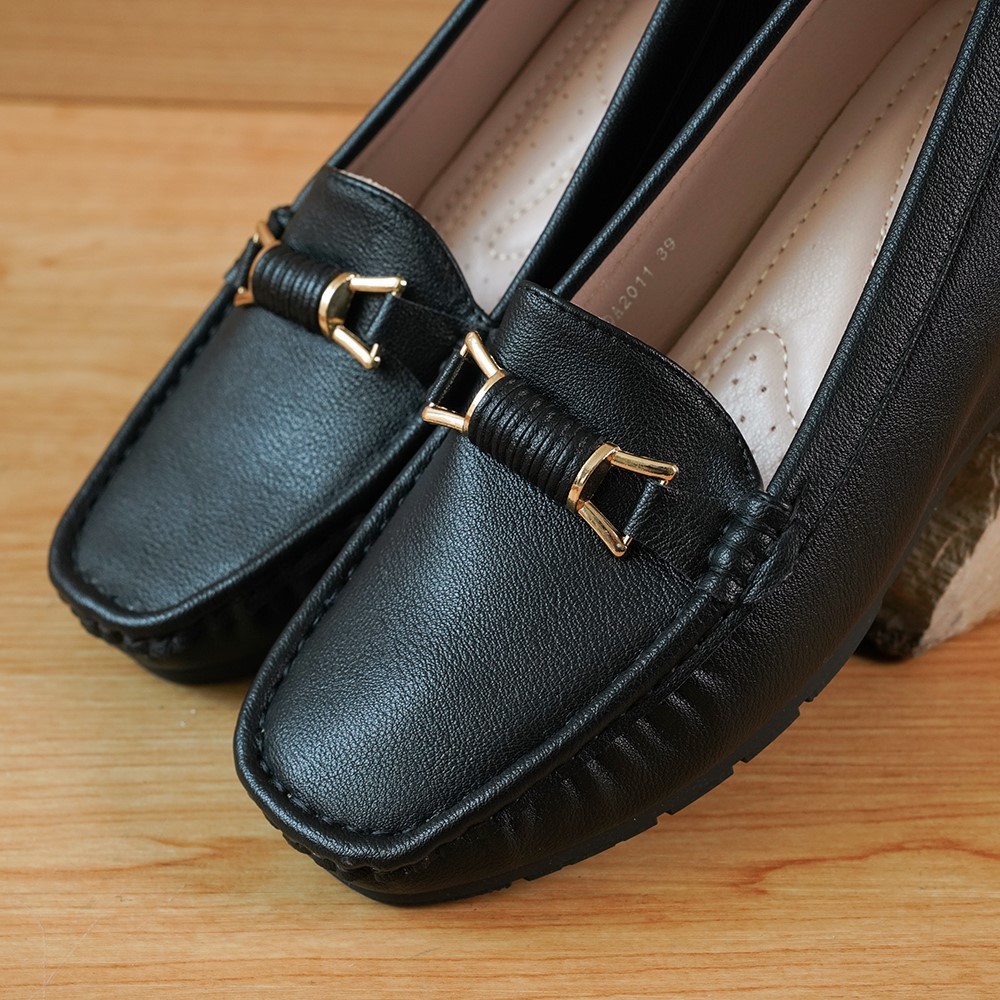 Gabino Sepatu Wanita Wedges Moccasin Padma:O1DA2011-H