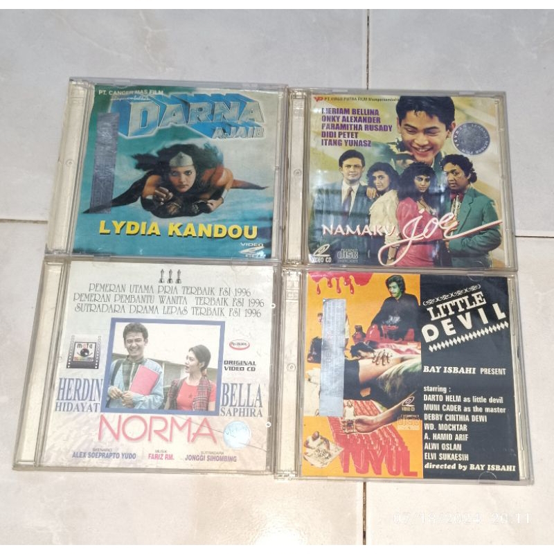 vcd Indonesia original DARNA AJAIB / NAMA KU JOE / NORMA / TUYUL (LITTLE DEVIL)
