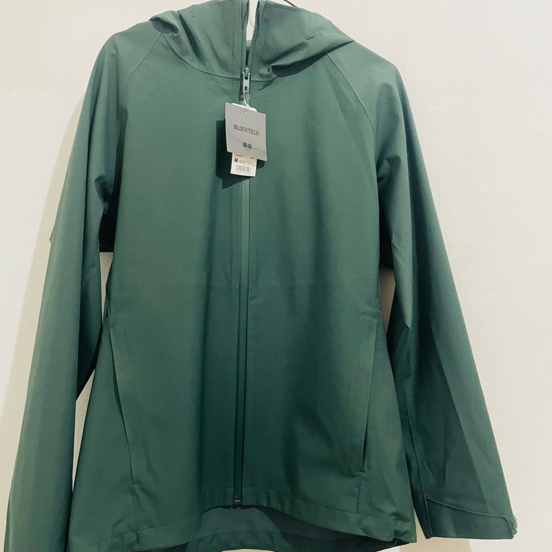 Blocktech Jaket Parka potongan 3D - Uniqlo (anti air)