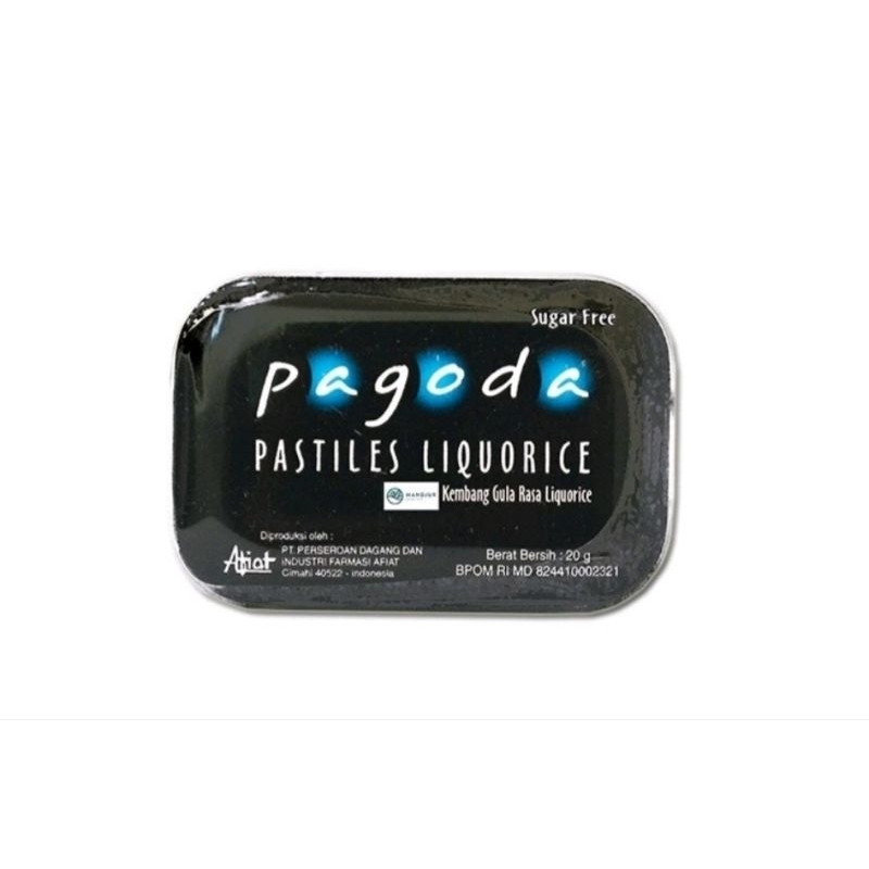 

Pagoda Pastiles Rasa Liquorice 20gr Permen Pelega Tenggorokan.