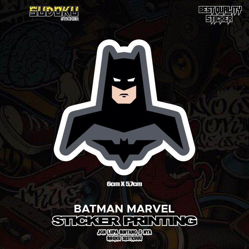 

STICKER STIKER PRINTING BATMAN MARVEL