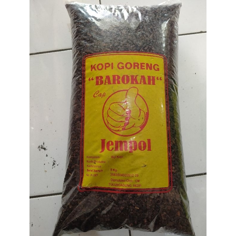 

Jempol Barokah kopi Robusta 5KG - PAKET USAHA roastbean ROBUSTA biji kopi sangrai grade asalan COD