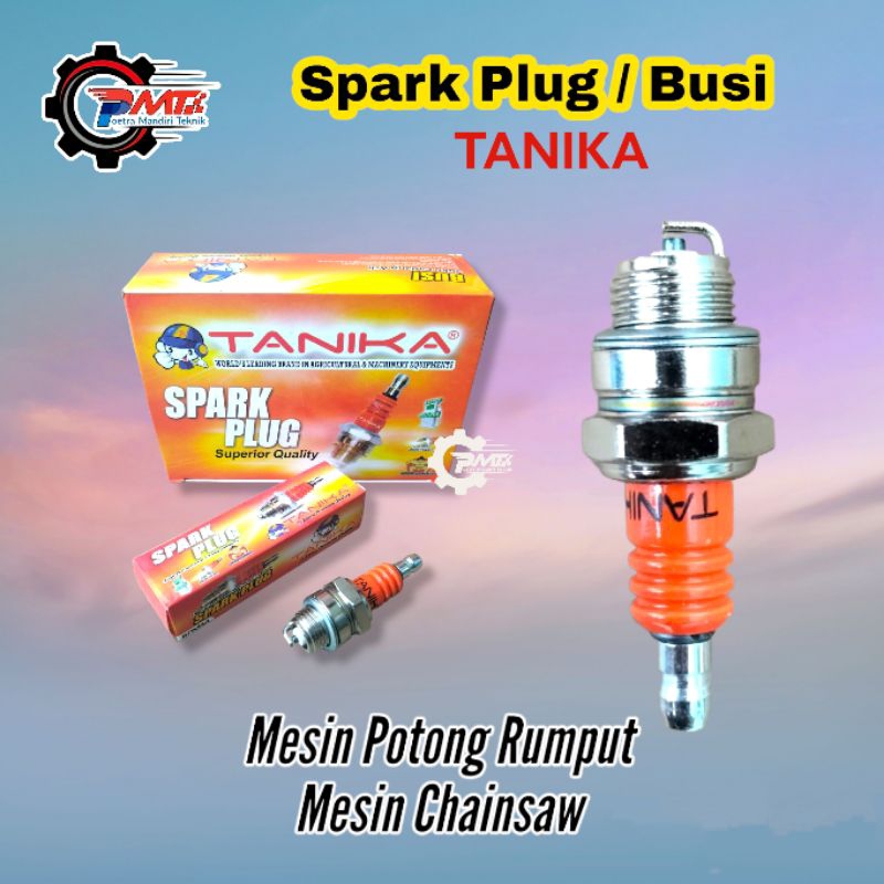 Busi Mesin Pemotong Rumput 2 Tak - Spark Plug Mesin Chainsaw Senso Sprayer Tanika Original