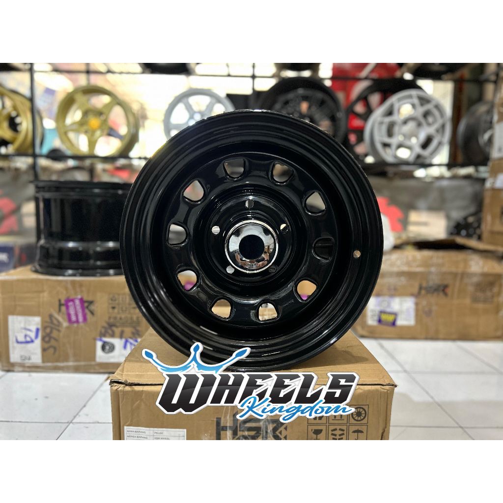 VELG KALENG R15 DAYTONA MOKUPO PCD 5X139 LEBAR 8 VELG KATANA ESCUDO JIMNY