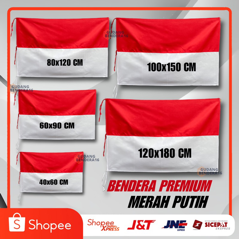 BENDERA MERAH PUTIH BAHAN PELES QUALITAS PREMIUM MURAH