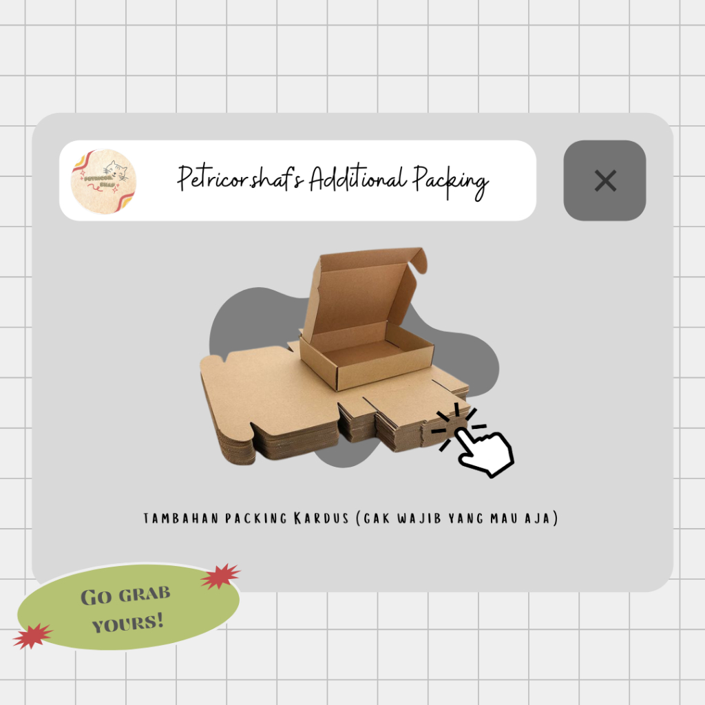 

Packing tambahan kardus (gak wajib, supaya lebih aman saja)
