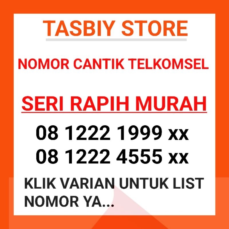 Nomor Cantik Simpati 4G Lte Tahun Lahir 1999