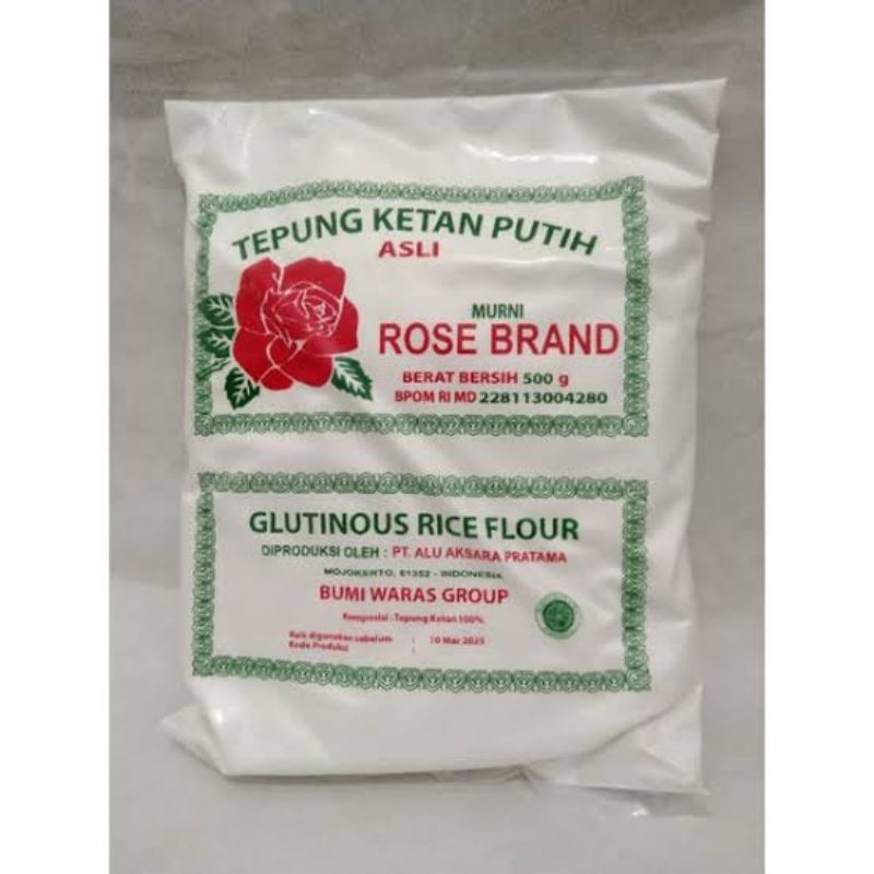 

Tepung Ketan Putih Rose Brand 500 gram