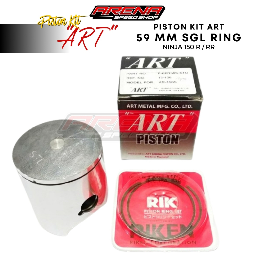 ART Piston Kit 59mm - Piston Kawasaki Ninja 150 R / RR SINGLE RING Original