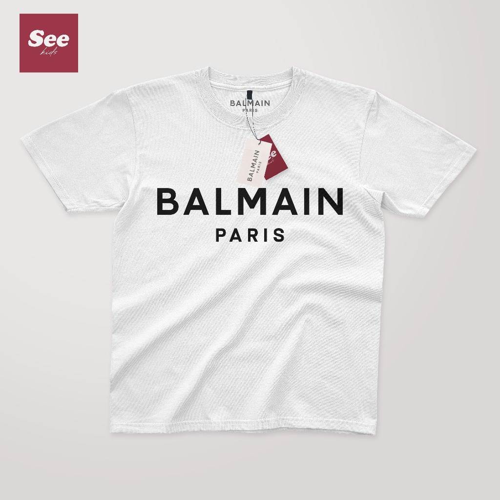 Baju kaos anak branded BALMAIN t shirt anak laki laki dan perempuan 2-10th
