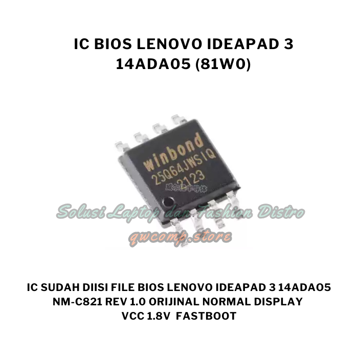ic bios 8mb lenovo IdeaPad 3 14ADA05 vcc 1.8v