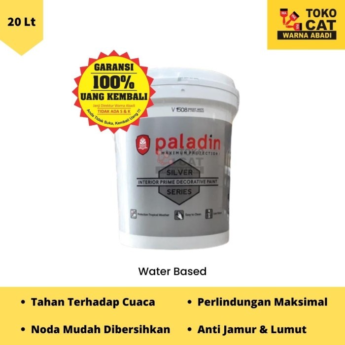 CAT TEMBOK INTERIOR PALADIN SILVER 20 LITER