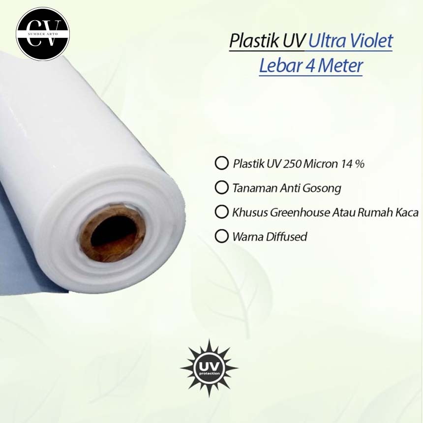 Plastik UV (Ultra Violet) Lebar 4 Meter 250 Micron