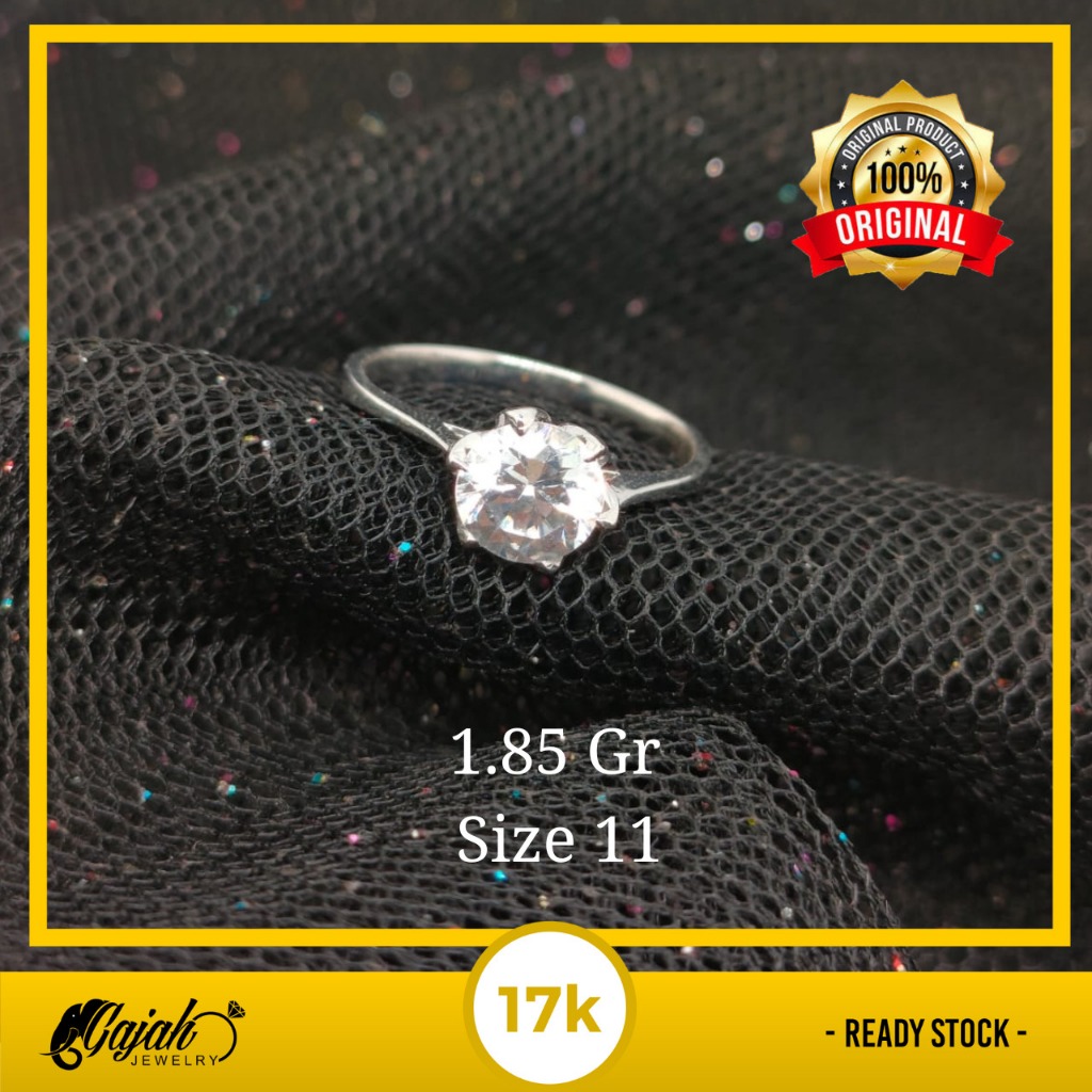Cincin Emas 17 K - Toko Emas Gajah Online 1.85 Gram