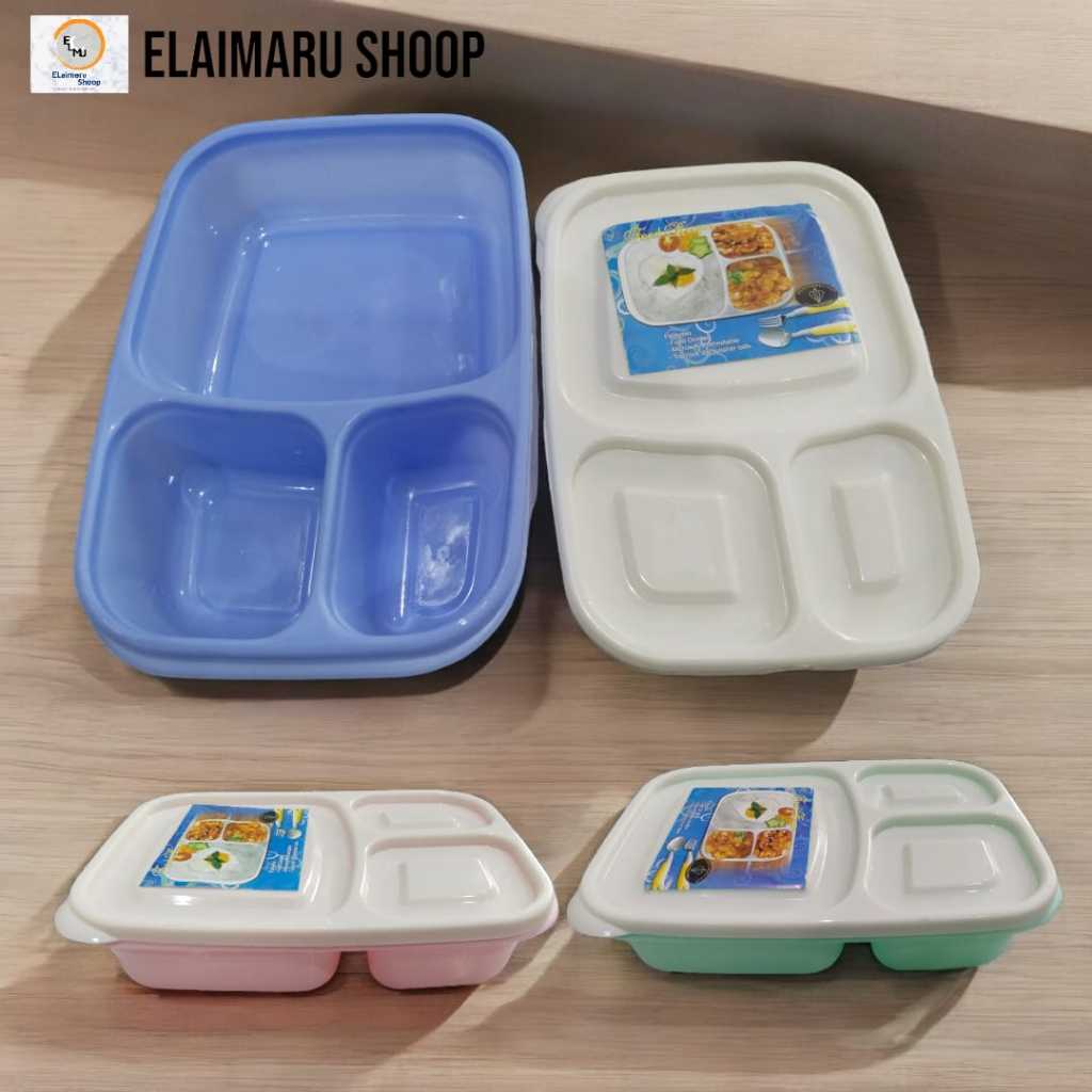 Kotak Bekal Cantik Modis Higenis Murah / Kotak Nasi Lunch Box Plastik / Kotak Makan