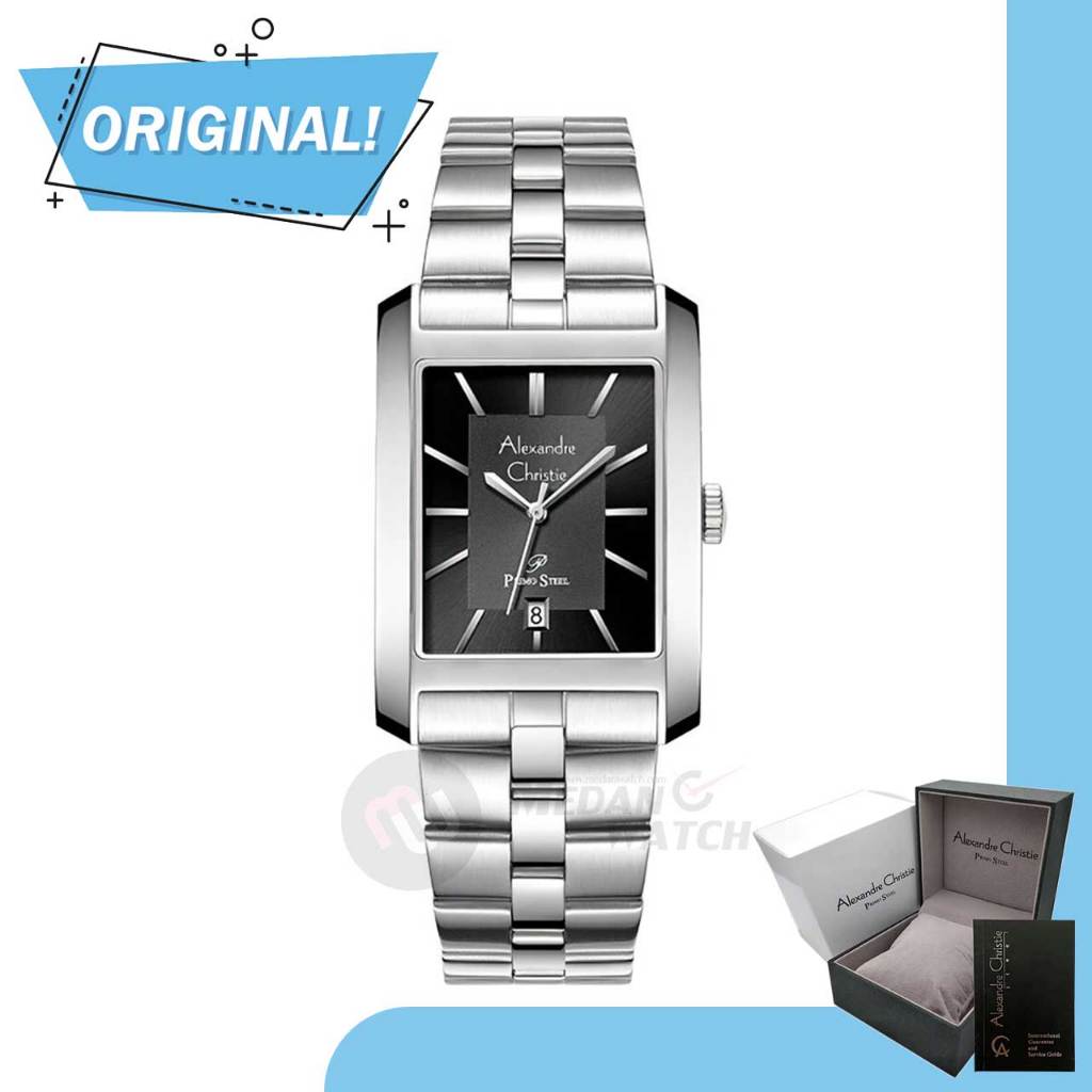 Jam Tangan Pria Analog Alexandre Christie 1019MD AC1019 AC 1019 MD 1019 MDBSSBA Original Garansi Res