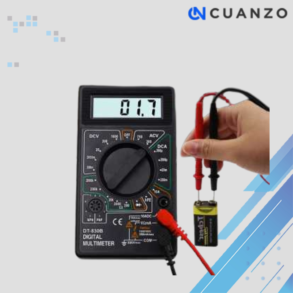Pocket Size Digital Multimeter / Digital Clamp Meter Tester Alat Pengukur Tegangan Listrik AC DC Day
