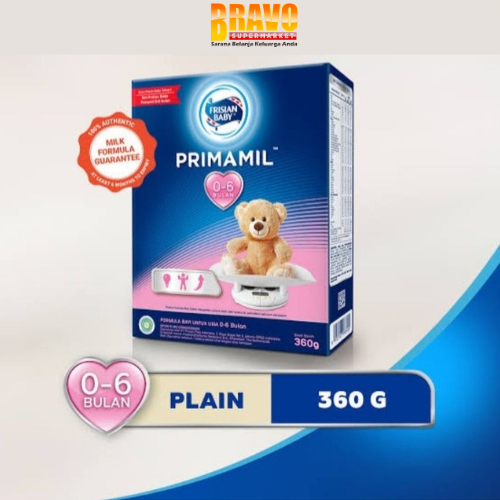 Bravo Bojonegoro - Frisian Flag Primamil Plain 360GR | Susu Formula Bayi (0-6 Bulan)