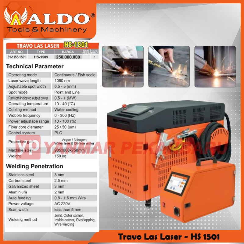 Mesin Las Travo Las Laser ALDO HS 1501 [BOOK FEE]