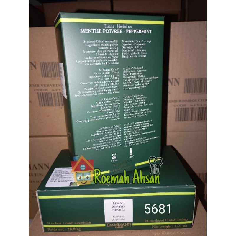 

DAMMAN " MENTHE POIVREE - PAPPERMINT " HERBAL TEA