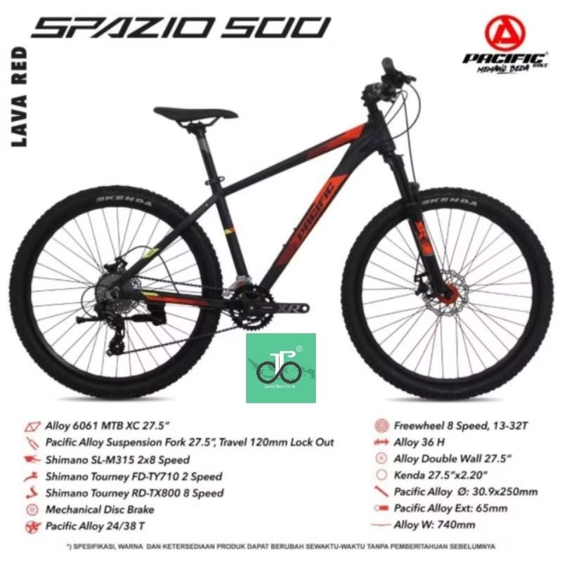 Sepeda MTB 27.5" Pacific Spazio 500 TERBARU