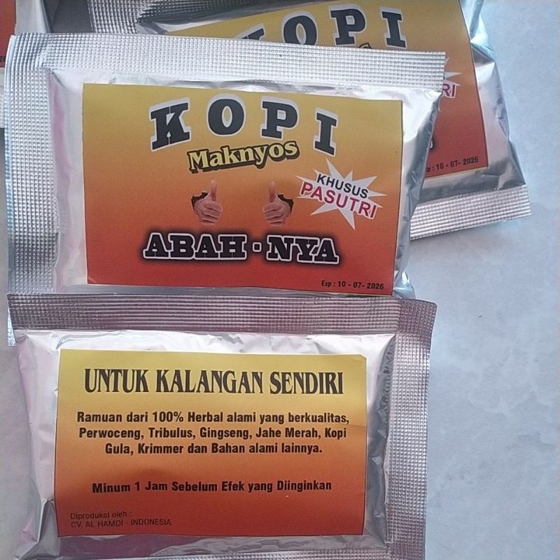 

kopi abahnya /penambah stamina pria