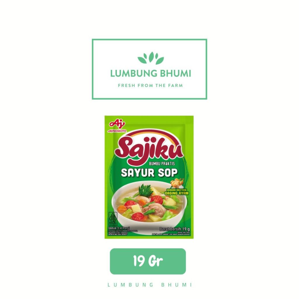 

SAJIKU Bumbu Sayur Sop 19 Gr 1 Pcs - Lumbung Bhumi