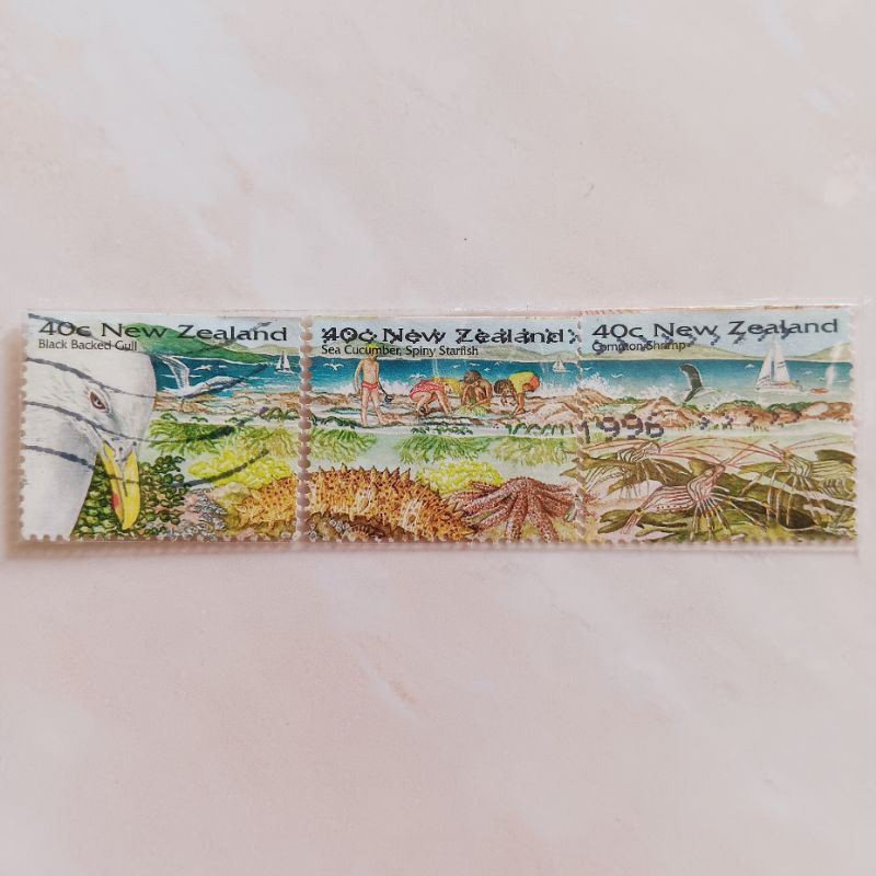 

(AG) Perangko New Zealand 1996 Seaside Environment Set 3 pcs Used