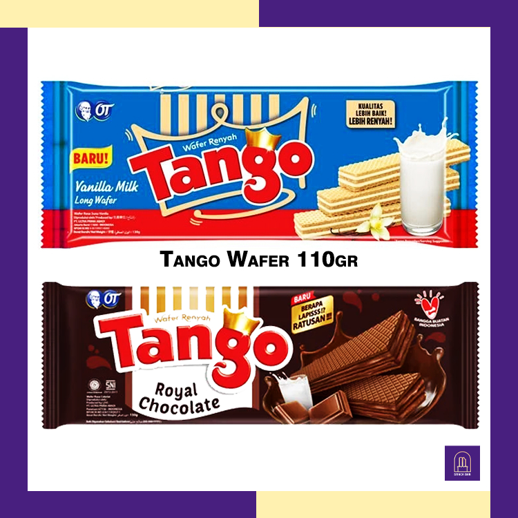 

Tango Wafer 110gr Cokelat/Vanila - Wafer Tango 110gr - Wafer Tango 5000