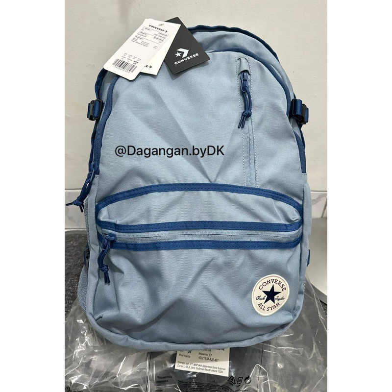 Tas Converse Backpack Original 100% Soft Blue (Limited)