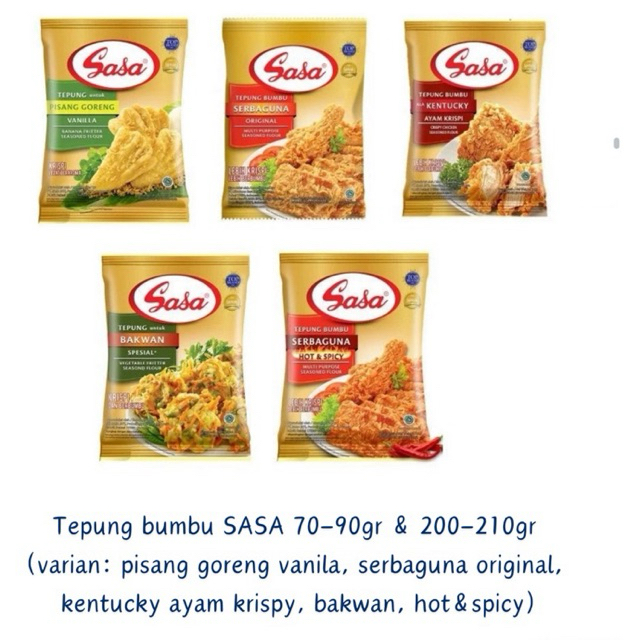 

SASA TEPUNG BUMBU BERVITAMIN BAKWAN KENTUCKY ORIGINAL HOT PISANG 200-210gr