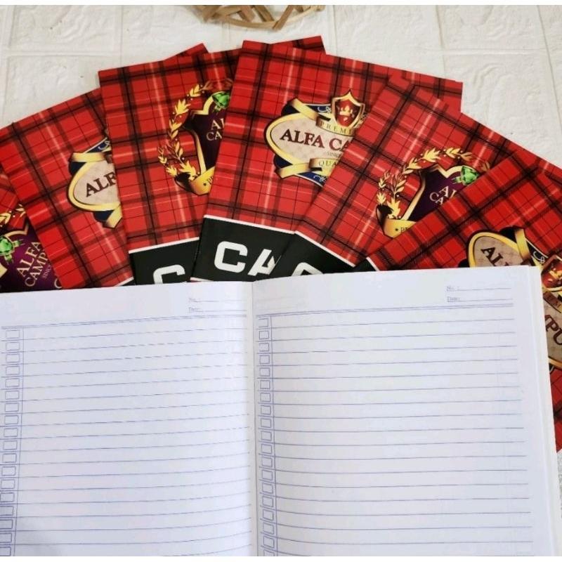 

Buku Tulis Alfa Pendek 58 Lembar / Alfa Kwarto 1pack isi 5 Buku
