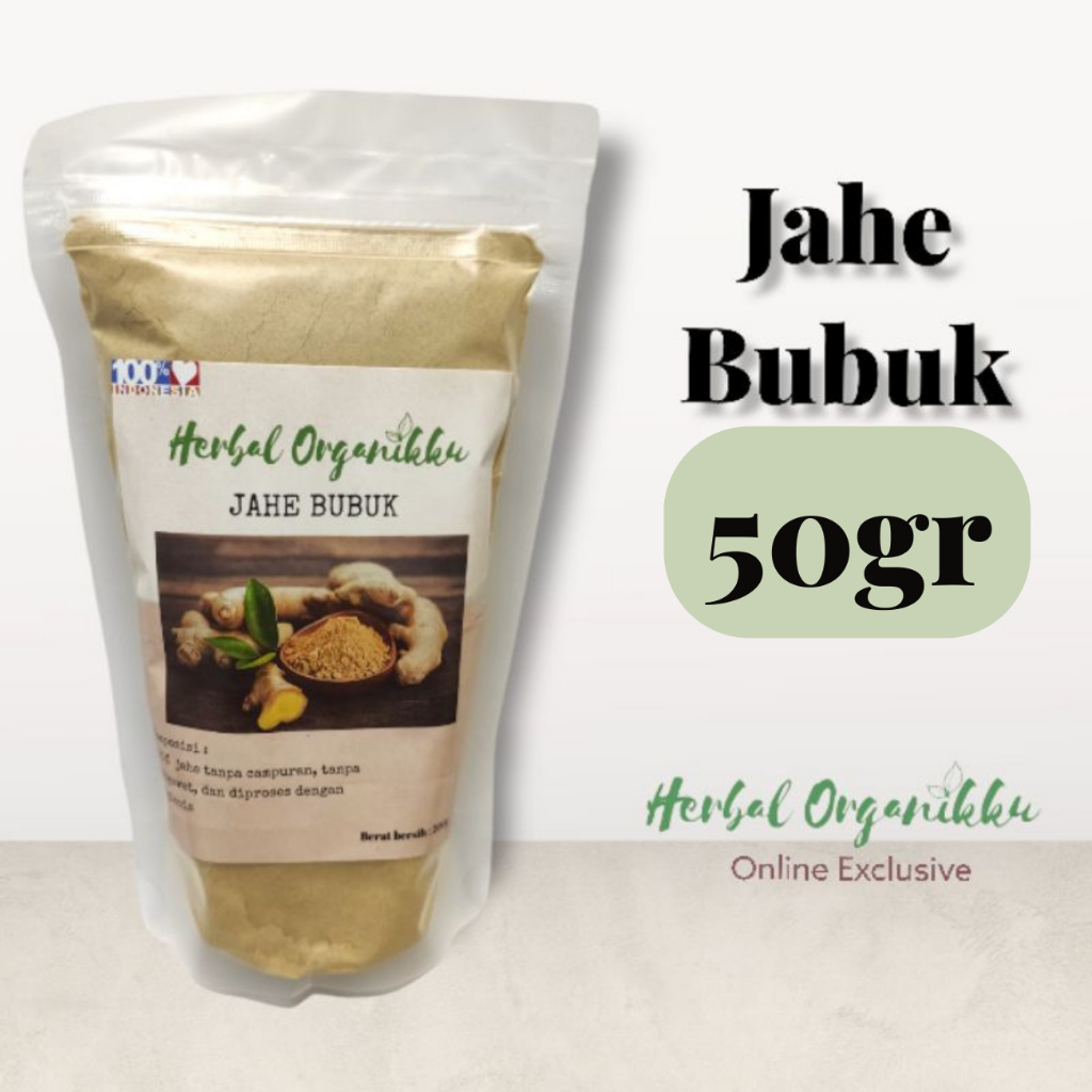 

Jahe Bubuk Murni 25 & 50gr / Ginger powder tanpa campuran. SUPER halus