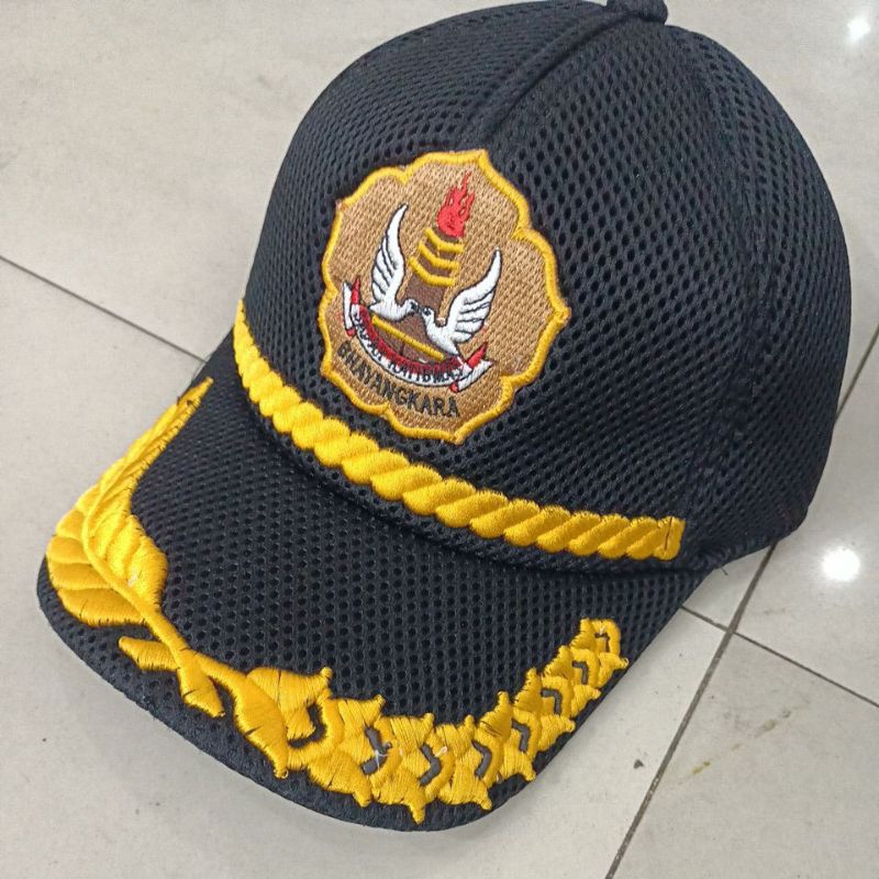 topi pokdar list padi kapas logo bunga