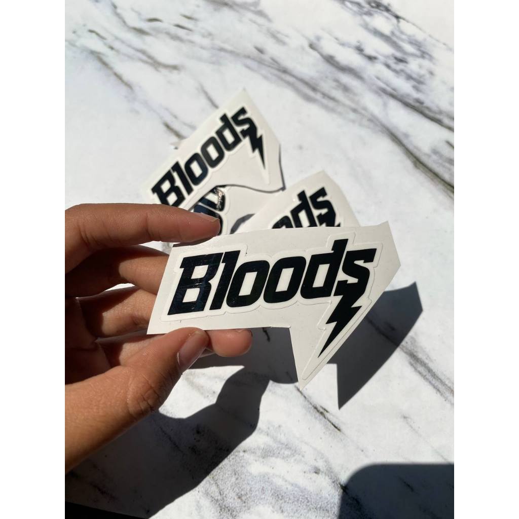 

STIKER BLOODS PRINT CUT VINYL ANTI PUDAR