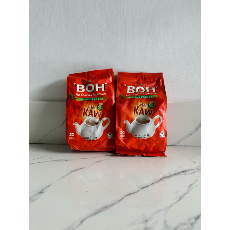

Boh Tea PotBags ~ Boh Tea Sachet 20s Lebih Kaw
