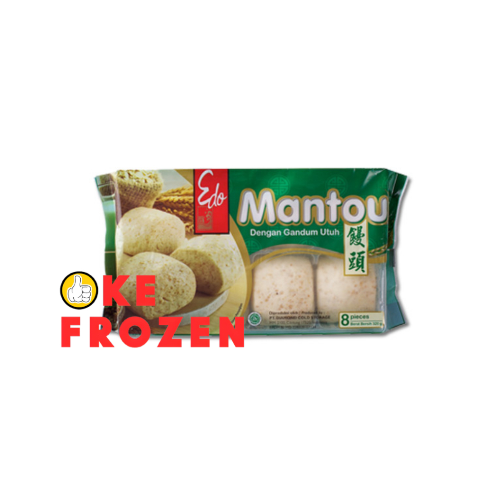 

EDO MANTOU WHOLEWHEAT 320GR ISI 8PCS / MANTOU DENGAN GANDUM UTUH