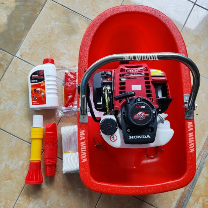 Floating Water Pump Honda Gx-35 4 Tak Mesin Siram Bawang Merah 4 Stroke Mesin Siram Apung