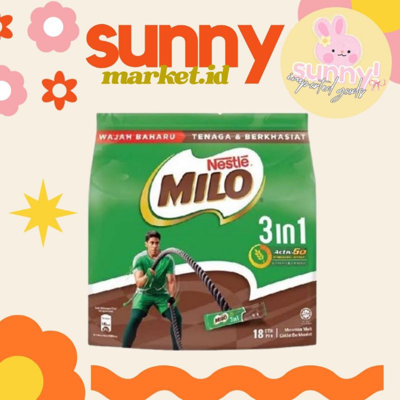 

SUNNYMARKET - MILO BUBUK COKELAT COKLAT CHOCOLATE 3IN1 3 IN 1 IMPORT IMPOR MALAYSIA