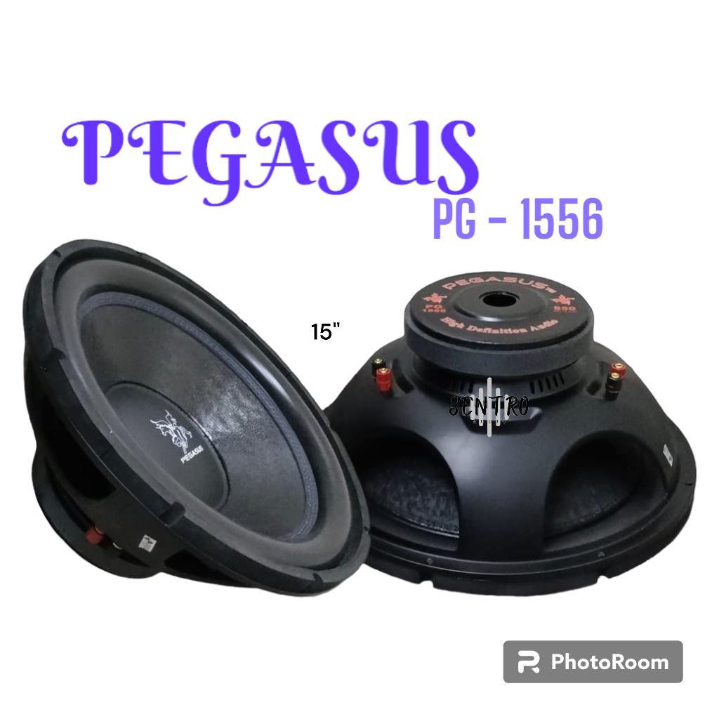 Subwoofer 15 Inch Pegasus PG-1556 Double Coil Pegasus Speaker Mobil IK4