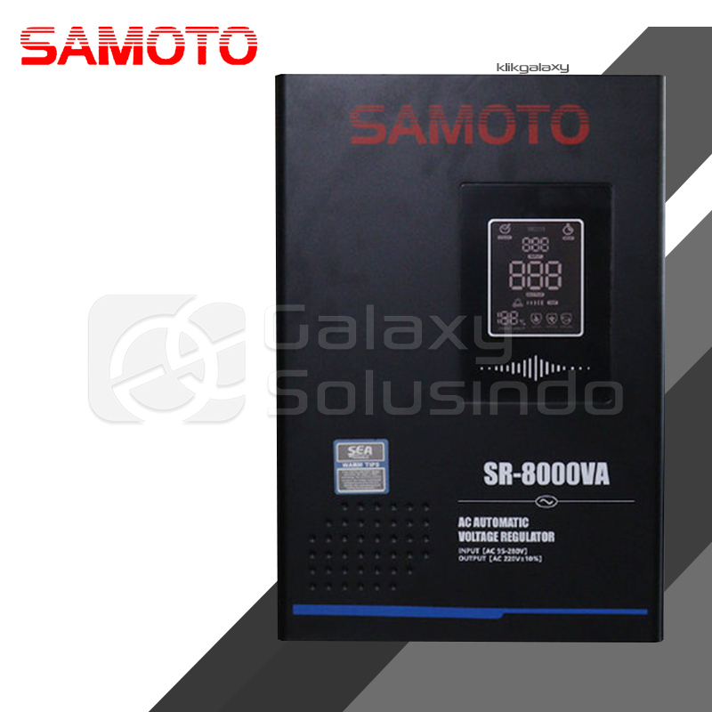 SAMOTO SR8000VA - 8000 VA Relay AVR LED Display Stabilizer SR-8000VA